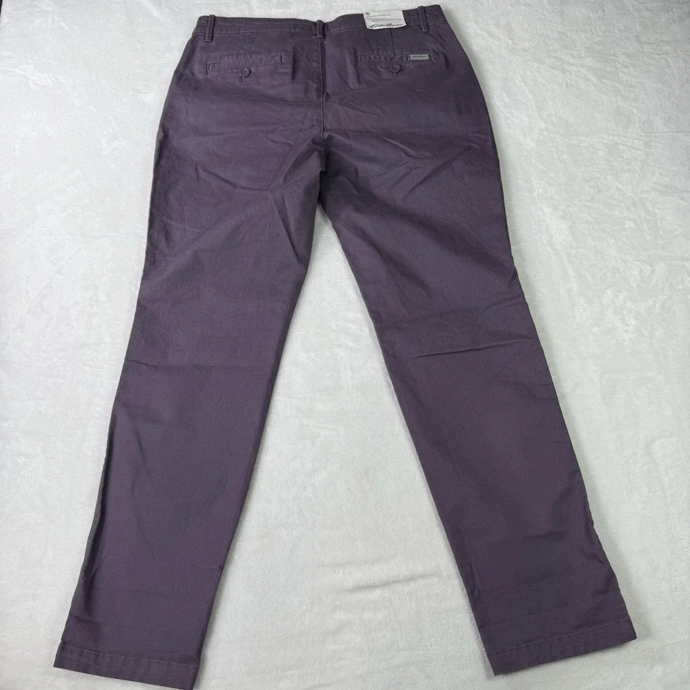 Eddie Bauer Pants Womens 10 Legend Wash Boyfriend Purple Mid Rise Relaxed NWT - Picture 3 of 12